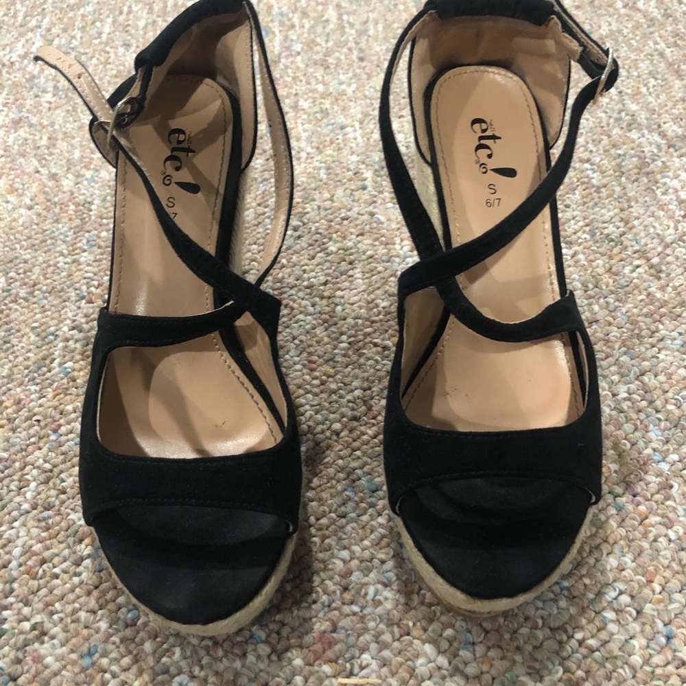 2 Pairs of Wedges! Brown ones worn once!